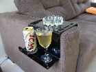 apoio de pratos e bebidas para sof�